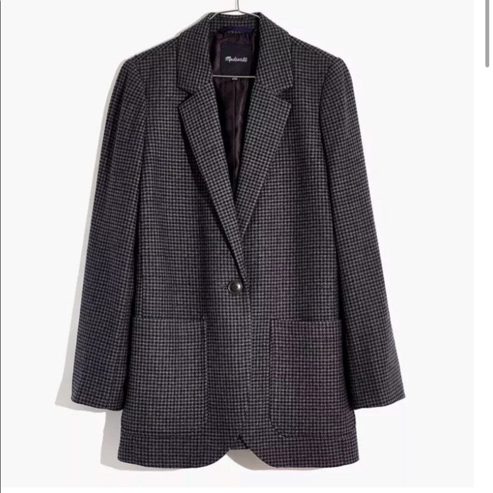 Madewell Larsen Blazer Houndstooth